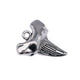 50pcs Shark Tooth Charms DIY Jewelry Findings Antique Silver Alloy Charms