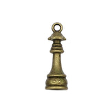 50pcs Antique Bronze Queen Chess Piece Charms 23x8mm