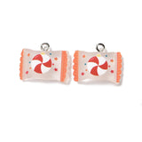 50pcs Christmas Candy Resin Charms for DIY Earring Jewelry Making