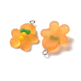 50pcs Christmas Gingerbread Man Resin Charms DIY Earrings Keychain