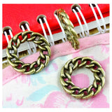 50pcs Circle Charms for Jewelry Making - Pendants for Bracelets Necklaces