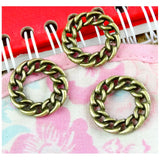 50pcs Circle Charms for Jewelry Making - Pendants for Bracelets Necklaces