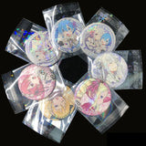 50pcs Clear Holographic Laser Self-adhesive Bag Flash Star Pouches