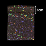 50pcs Clear Holographic Laser Self-adhesive Bag Flash Star Pouches
