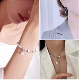 50pcs Cat Eye Crystal Bead Charms for DIY Jewelry Making