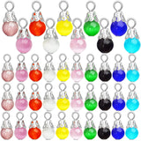 50pcs Cat Eye Crystal Bead Charms for DIY Jewelry Making