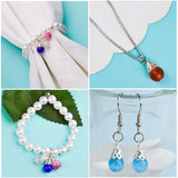 50pcs Cat Eye Crystal Bead Charms for DIY Jewelry Making