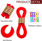 50pcs Adjustable Silicone Eyeglass Chain Ends Anti-Slip Retainers