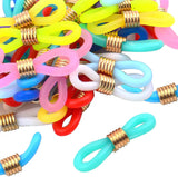 50pcs Adjustable Silicone Eyeglass Chain Ends Anti-Slip Retainers