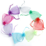 50pcs Colorful Mix Organza Jewelry Packaging Pouches Bag Drawstring Bag