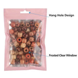 50pcs Colorful Mylar Bags with Ziplock and Window for Jewelry Display