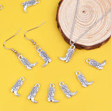 50pcs Cowboy Boot Charms Vintage Western Dangle Pendants DIY