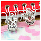 50pcs Crown Charms Antique Silver Plated Zinc Alloy Crown Pendant