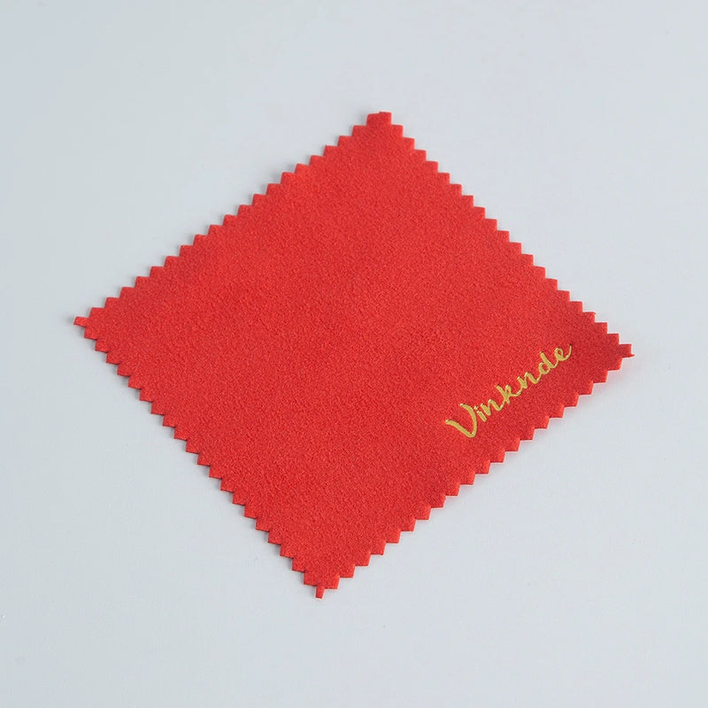 50pcs Silver Jewelry Polishing Cloth Logo Polish Soft Clean Wipe Clean