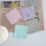 50pcs Silver Jewelry Polishing Cloth Logo Polish Soft Clean Wipe Clean