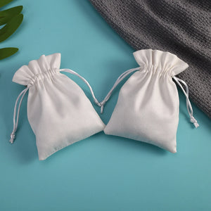 50pcs Custom Logo Print Jewelry Pouches Personalized Velvet Drawstring Packaging
