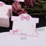 50pcs Hair Band Hairpins Paper Cards for DIY Girls Hair Accessory