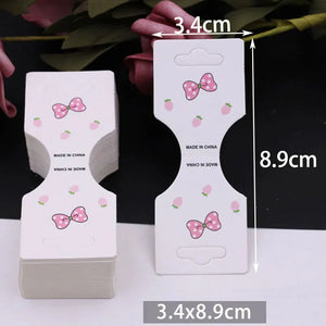 50pcs Hair Band Hairpins Paper Cards for DIY Girls Hair Accessory