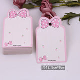 50pcs Hair Band Hairpins Paper Cards for DIY Girls Hair Accessory
