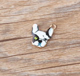 50pcs Metal French Bulldog Charms Assorted Models for DIY Jewelry Making