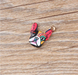 50pcs Metal French Bulldog Charms Assorted Models for DIY Jewelry Making