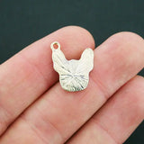 50pcs Metal French Bulldog Charms Assorted Models for DIY Jewelry Making
