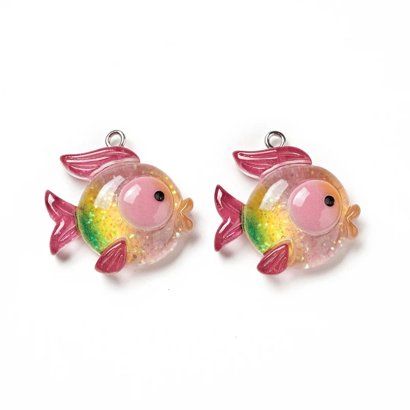 50pcs Mini Shining Ocean Charms for DIY Jewelry Making