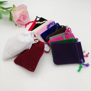 50pcs Velvet Jewellery Pouches Drawstring Gift Bag for Jewellery Storage