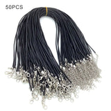 50pcs DIY Necklace Cord 2mm Braided Pendant Bracelet Rope