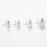 50pcs Necklace Earring End Tip Cap for Tassel Leather Cord Crimp Caps HK013