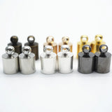 50pcs Necklace Earring End Tip Cap for Tassel Leather Cord Crimp Caps HK013
