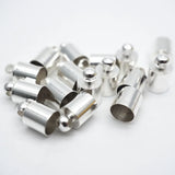 50pcs Necklace Earring End Tip Cap for Tassel Leather Cord Crimp Caps HK013