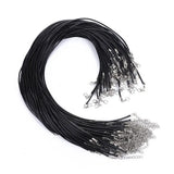 50pcs DIY Necklace Cord 2mm Braided with Clasp for Jewelry Making Bracelet