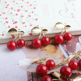 50pcs DIY Jewelry Accessories Alloy Pendant Bracelet Pearl Cherry