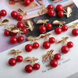 50pcs DIY Jewelry Accessories Alloy Pendant Bracelet Pearl Cherry