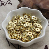 50pcs Brass Rondelle Spacer Beads for Jewelry Making