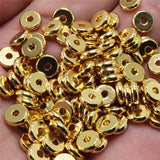 50pcs Brass Rondelle Spacer Beads for Jewelry Making