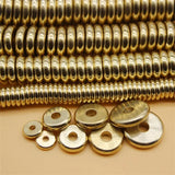 50pcs Brass Rondelle Spacer Beads for Jewelry Making