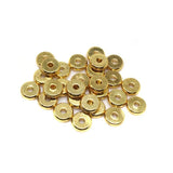 50pcs Brass Rondelle Spacer Beads for Jewelry Making