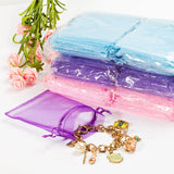 50pcs Organza Bags Drawstring Jewelry Wedding Pouches 7x9cm - 13x18cm