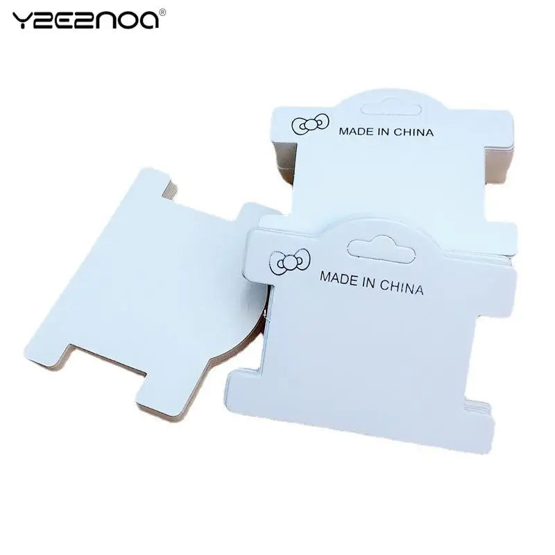 50pcs Earring Necklace Display Cards & Bags for Jewelry Packaging DIY