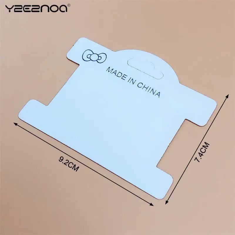 50pcs Earring Necklace Display Cards & Bags for Jewelry Packaging DIY