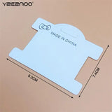 50pcs Earring Necklace Display Cards & Bags for Jewelry Packaging DIY