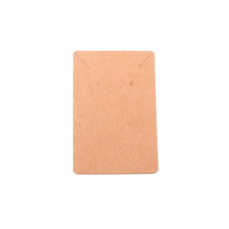 50pcs Earring Packaging Cards 6x9cm Small Jewelry Paper Card