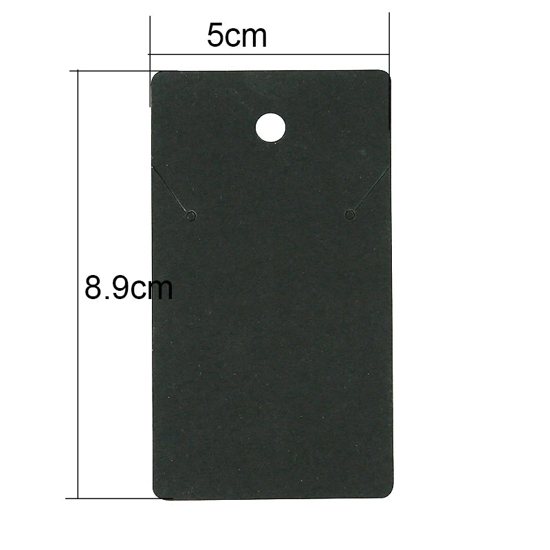 50pcs Earring Hairpin Necklace Display Cards Holder Bulk Paper Packaging