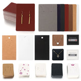 50pcs Jewelry Display Cards for Earrings & Necklaces in Cardboard