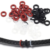 50pcs Rubber O-Ring Beads Bracelet Making Assortment