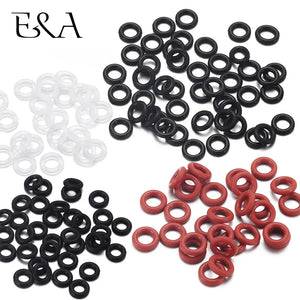 50pcs Rubber O-Ring Beads Bracelet Making Assortment