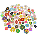 Enamel Flower Charms for Jewelry Making, Sunflower and Rose Pendants