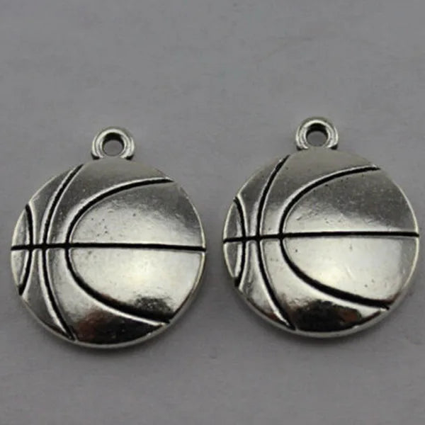 50pcs Vintage Basketball Charm Necklace Pendant Fast C232